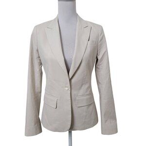 Pippa Size 4 Bone Colored Single Button Blazer, Gently Used Condition